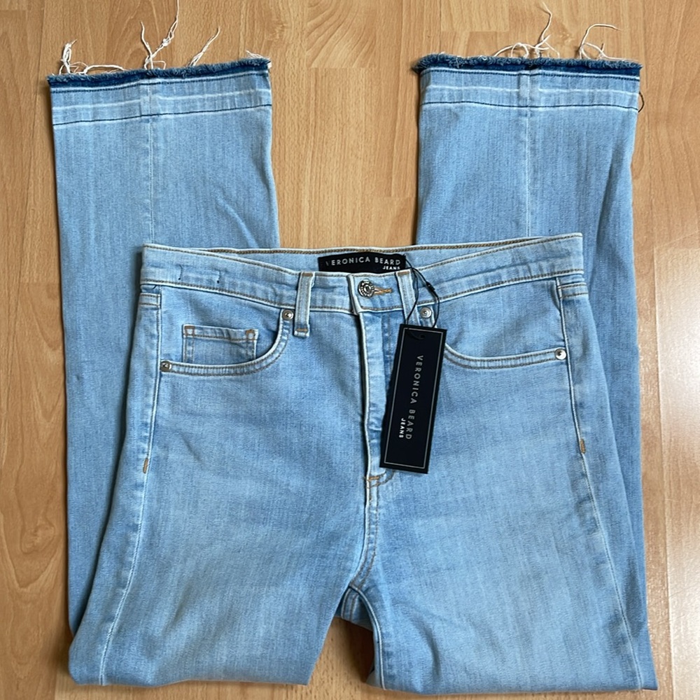 Veronica Beard Jackie 10” Straight Leg Stretchy Jeans Size 29 NWT - Picture 4 of 6